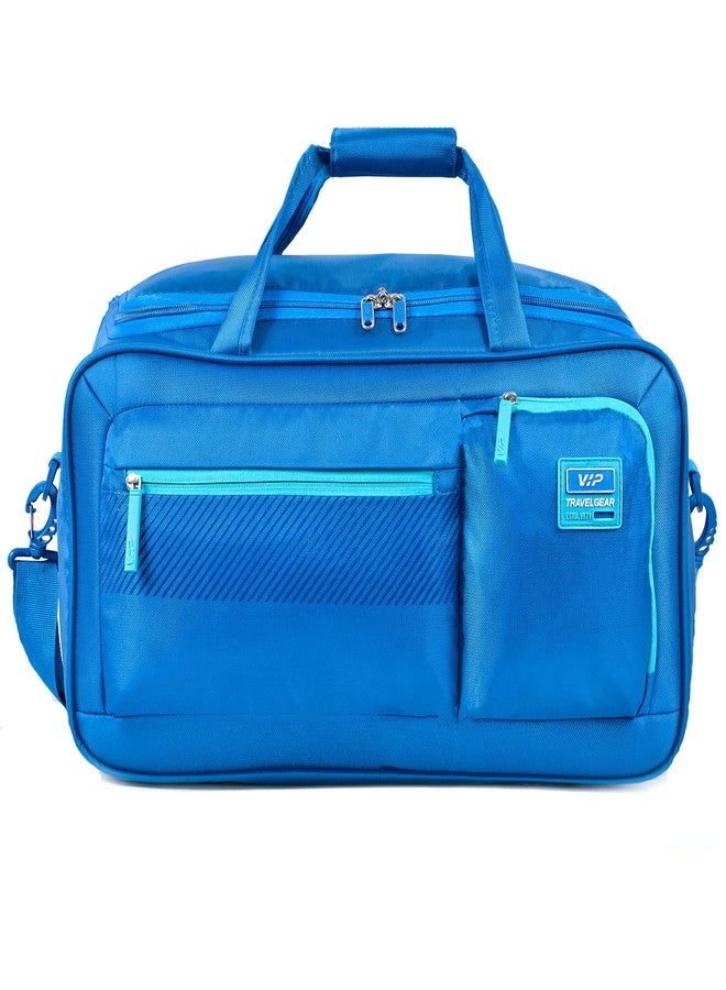 في آي بي حقيبة سفر VIP Adept سعة 32 لتر - مصنوعة من النايلون، خفيفة الوزن | حقيبة متعددة الأغراض للنادي الرياضي، وعطلات نهاية الأسبوع، وحقيبة سفر داخلية مع حزام كتف قابل للتعديل وضمان لمدة 3 سنوات (DF، أزرق، 52 سم) - Image 2